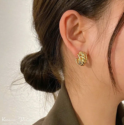 Chunky Braid Hoops