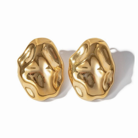 Oval Hammered Studs