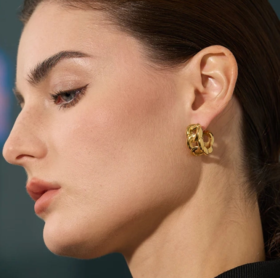 Knot Hoops Earrings
