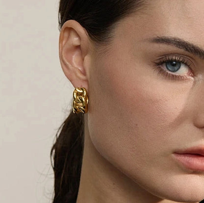 Knot Hoops Earrings