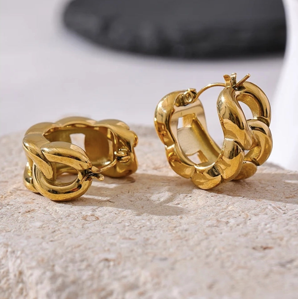 Knot Hoops Earrings