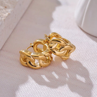 Knot Hoops Earrings