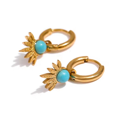 Azure Sunburst Earrings