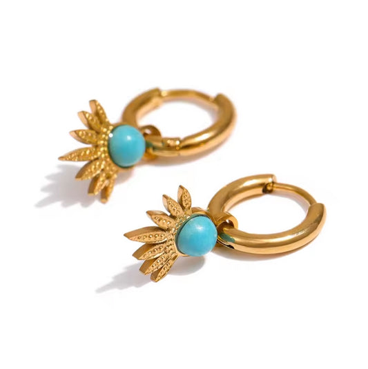 Azure Sunburst Earrings