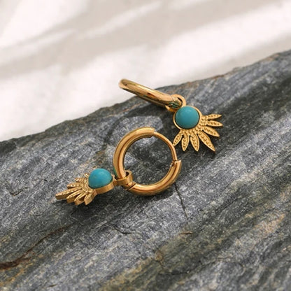 Azure Sunburst Earrings