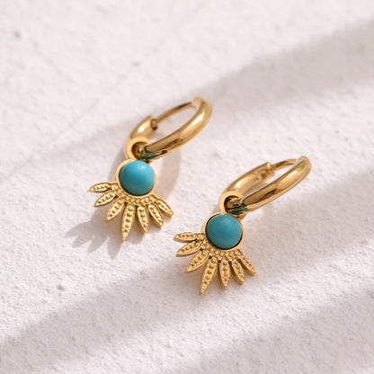 Azure Sunburst Earrings
