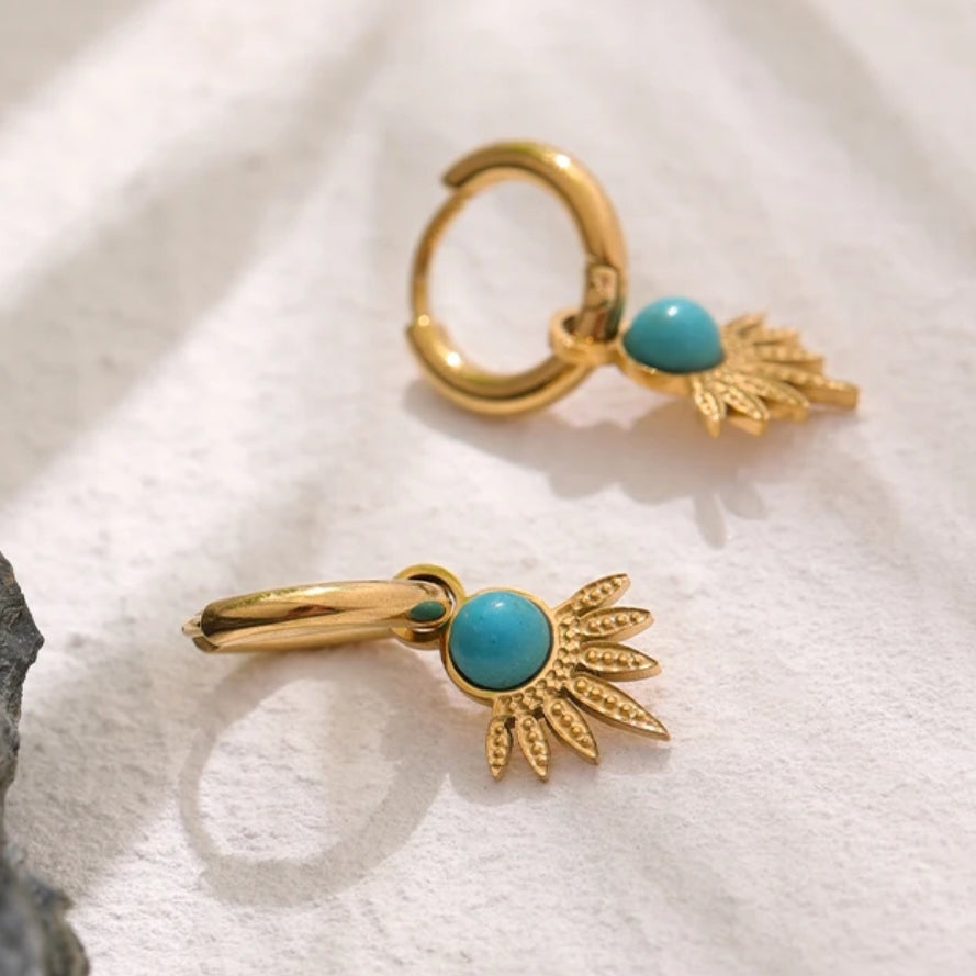 Azure Sunburst Earrings
