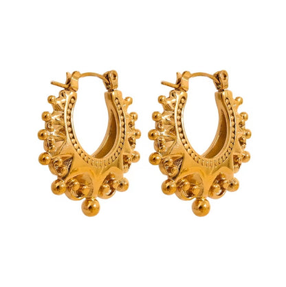 The Crown Beads Hoops