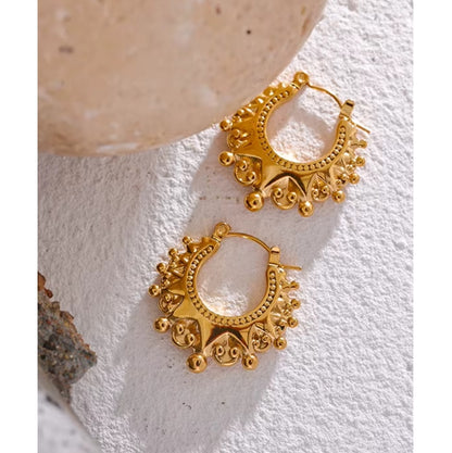 The Crown Beads Hoops