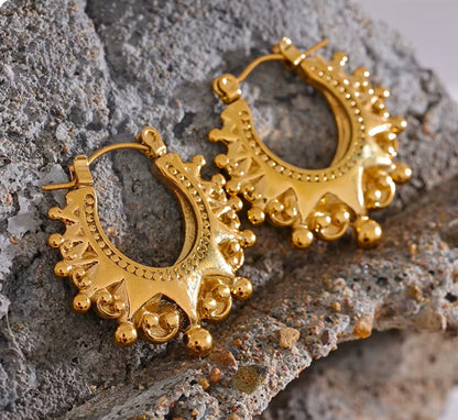 The Crown Beads Hoops