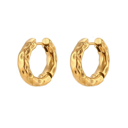 Aurelia Hammered Huggies