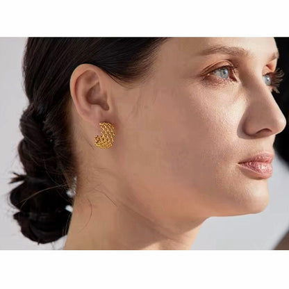 Golden Latticé Earrings