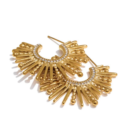 Aurora Sunburst Hoops
