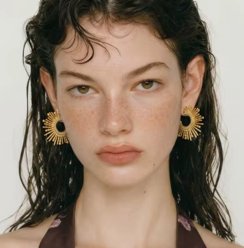 Aurora Sunburst Hoops