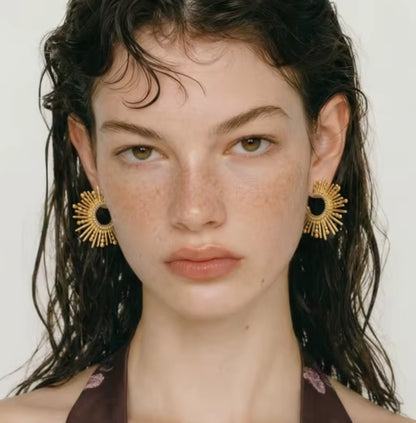 Aurora Sunburst Hoops