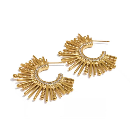 Aurora Sunburst Hoops