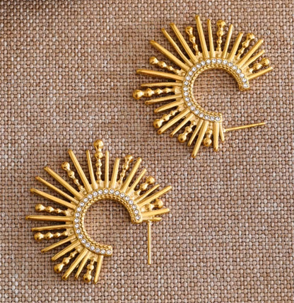 Aurora Sunburst Hoops