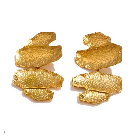Helena Sculpted Drop Earrings