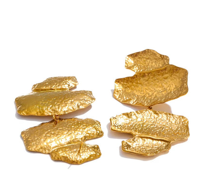 Helena Sculpted Drop Earrings