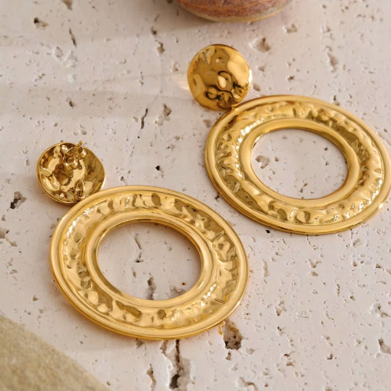 Byzantine Halo Drop Earrings