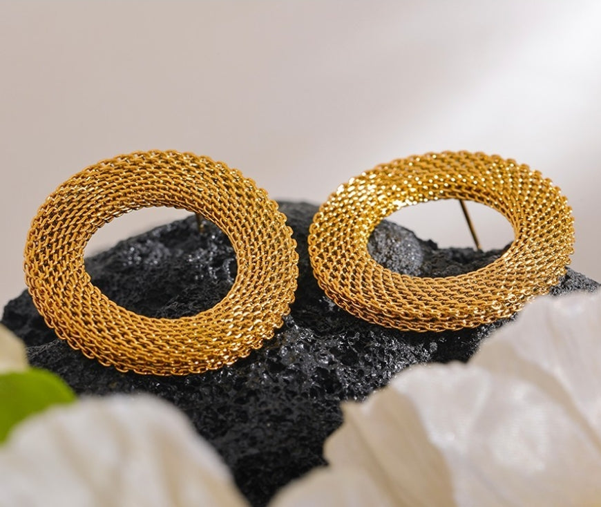 Circle Mesh Earrings