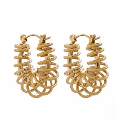 Spiral Hoop Earrings