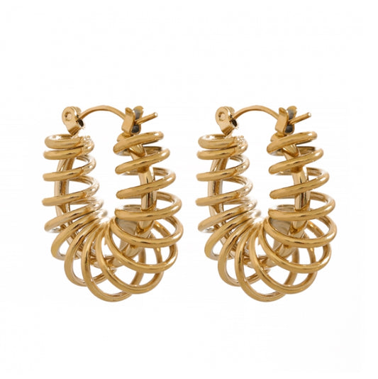 Spiral Hoop Earrings