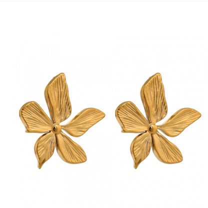 Tropical Flower Stud Earrings