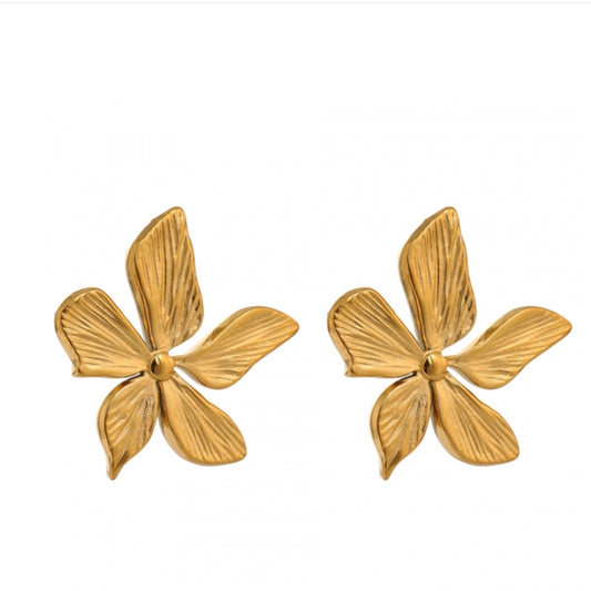 Tropical Flower Stud Earrings