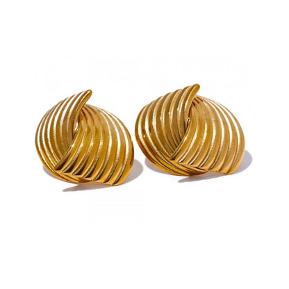 Intertwined Textured Stud Earrings