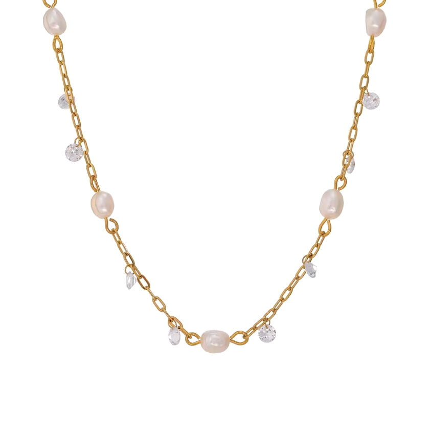 Mini Pearl Charm Chain