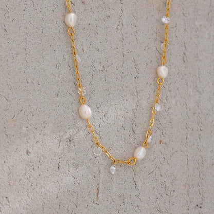 Mini Pearl Charm Chain
