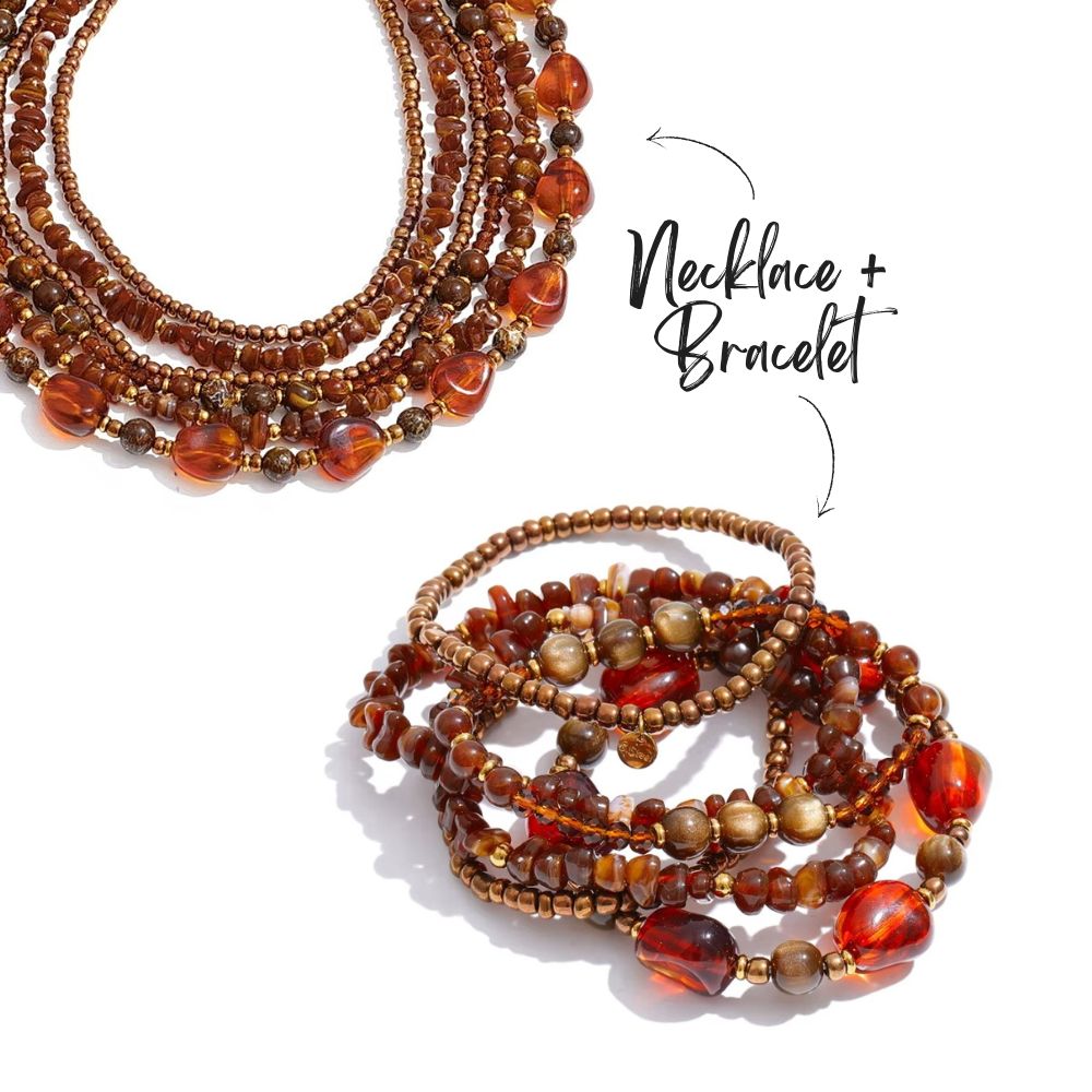 Lady Amber Layered Necklace