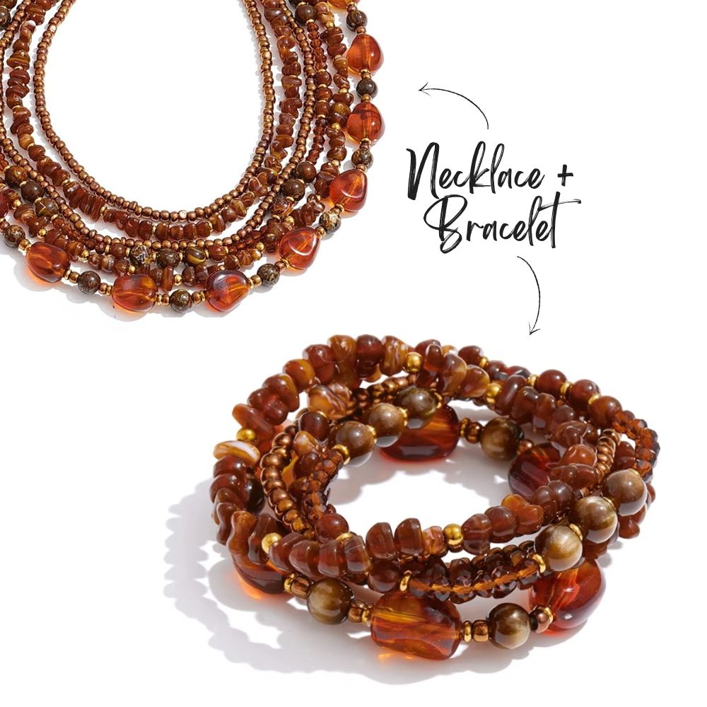 Lady Amber Layered Necklace
