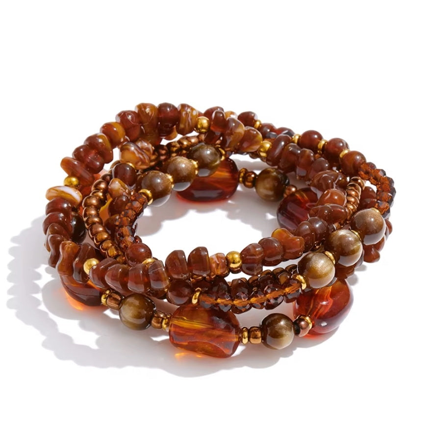 Lady Amber Layered Necklace
