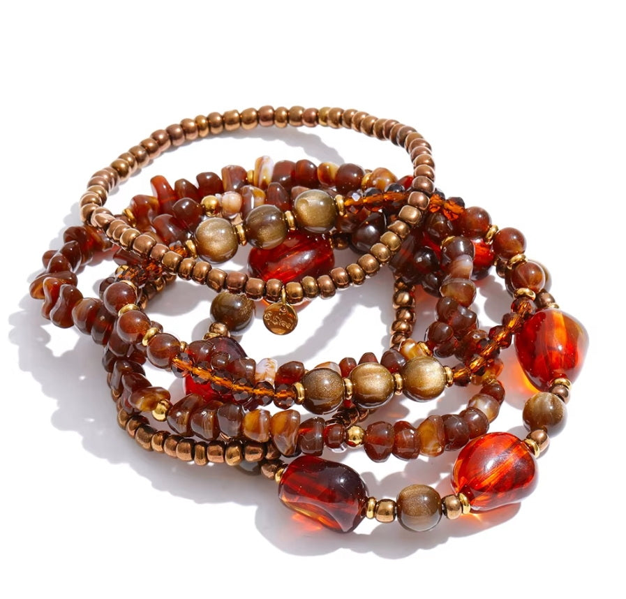 Lady Amber Layered Necklace