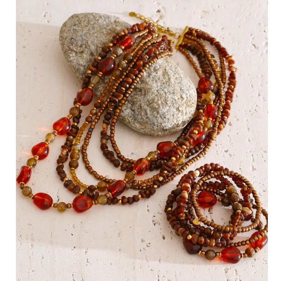Lady Amber Layered Necklace