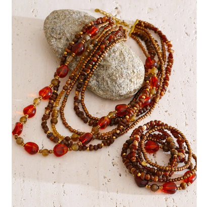 Lady Amber Layered Necklace