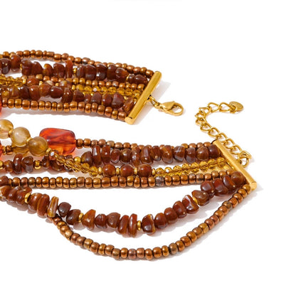 Lady Amber Layered Necklace