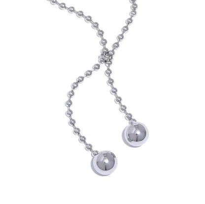 Ball Bead Long Chain Necklace