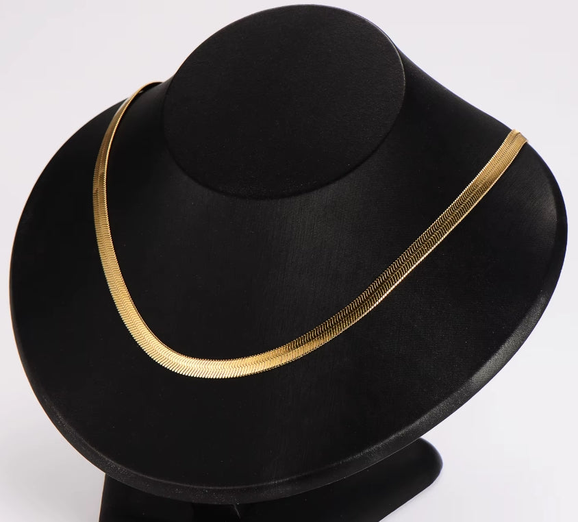 Satin Herringbone Necklace