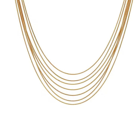Halo Draped Necklace