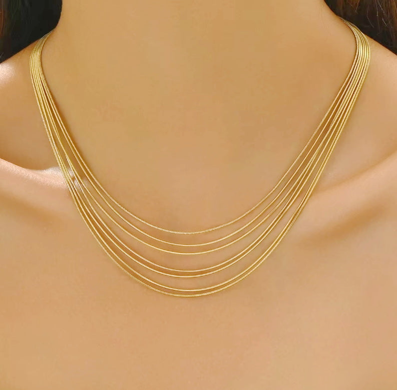 Halo Draped Necklace
