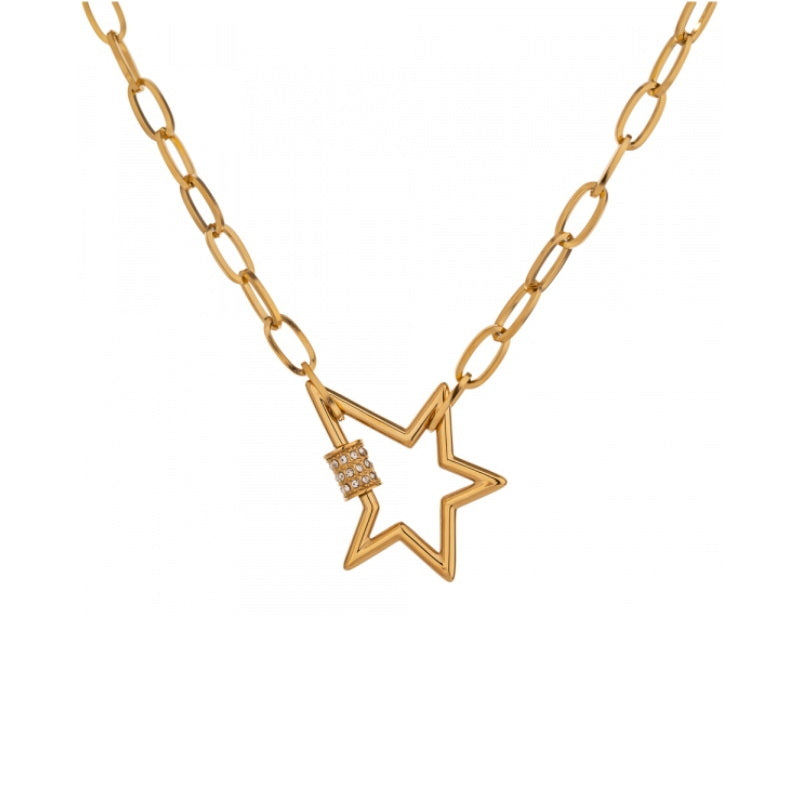 Star CZ Chain Necklace