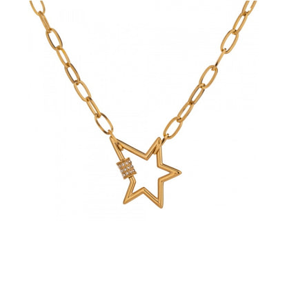 Star CZ Chain Necklace