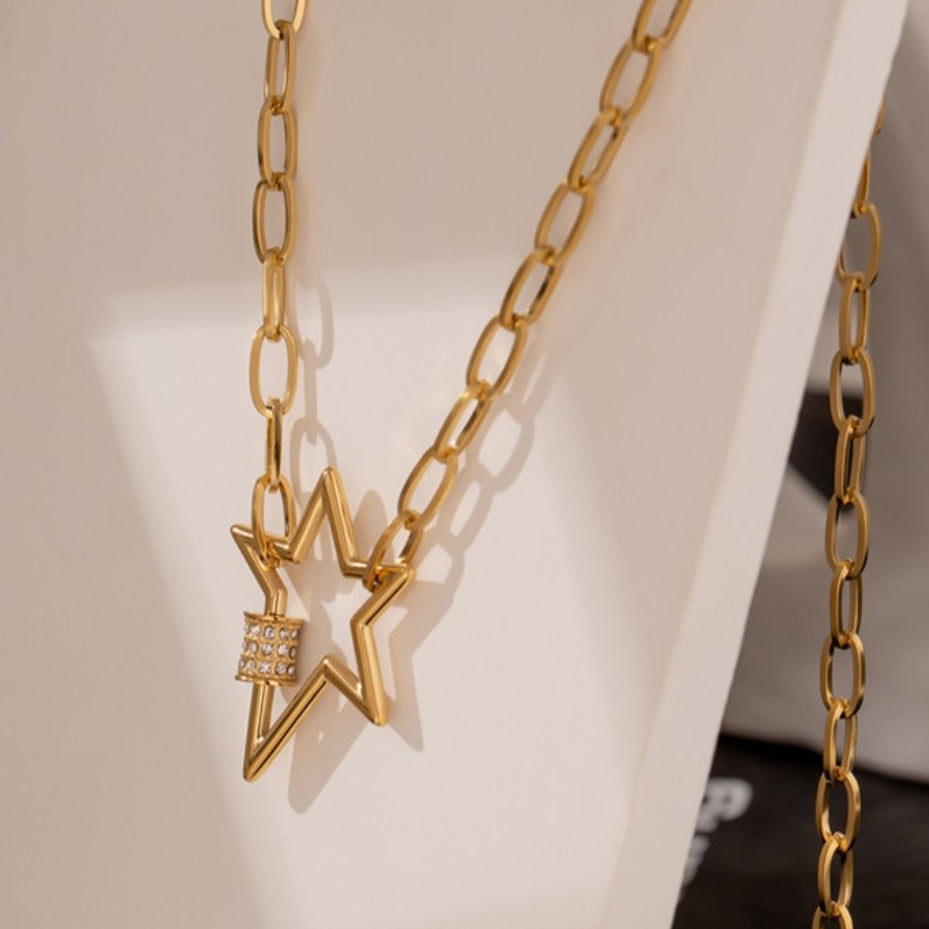 Star CZ Chain Necklace