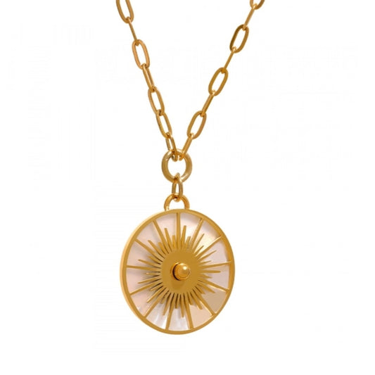 Sun Halo Pendant Necklace