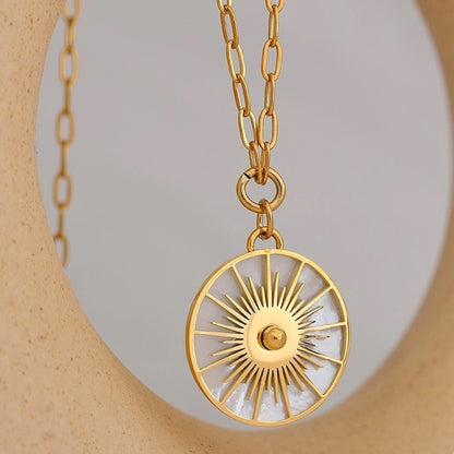 Sun Halo Pendant Necklace