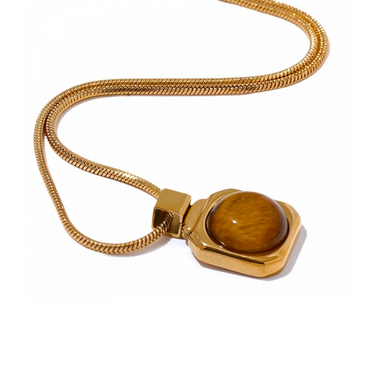 Tiger Eye Pendant Necklace