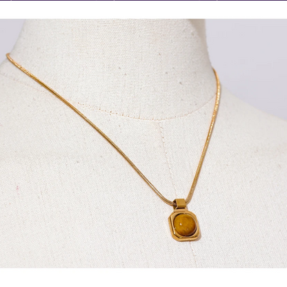 Tiger Eye Pendant Necklace